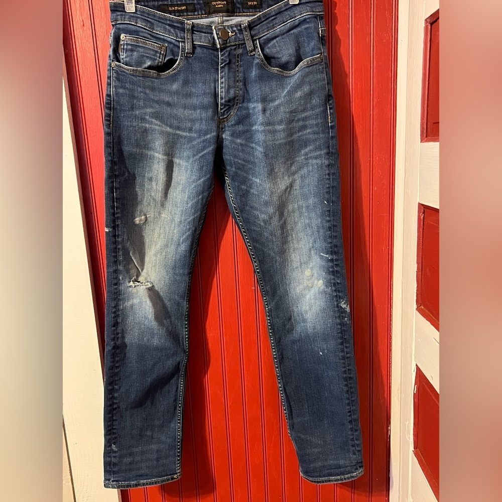 Classic Dark Blue Denim Jeans